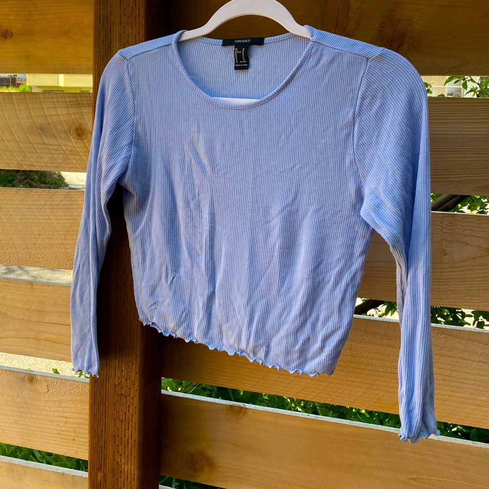 Forever 21 Long Sleeve Crop Top